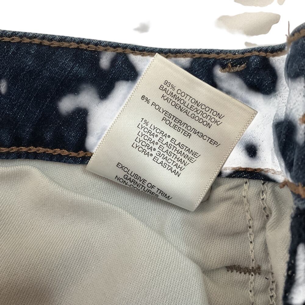 Silver Jeans Co. Elyse Curvy Mid Rise Slim Cuffed Crop Jeans Dark Wash Size 27 - Picture 6 of 11